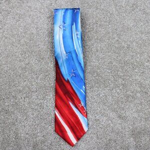 J.‎ Garcia Blue Iceberg Tie Mens Necktie Blue/Red Collection Forty 100% Silk